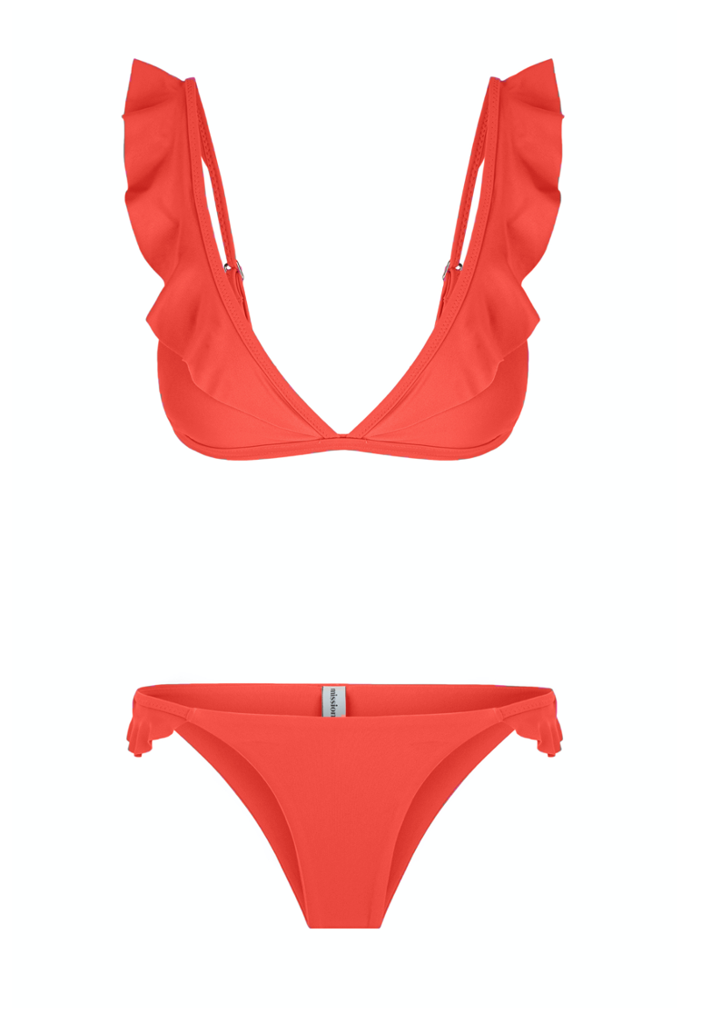                Arielle two-piece swimsuit, orange