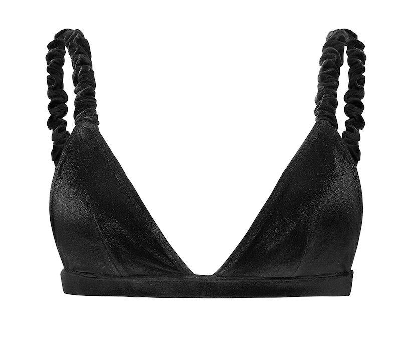                                                         Eve bikini top, black velvet