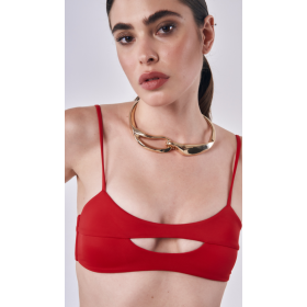                                            Rhia two-piece swimsuit, red