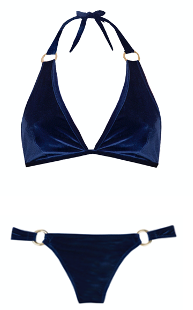                      Gina Bikini, Royal Blue Velvet
