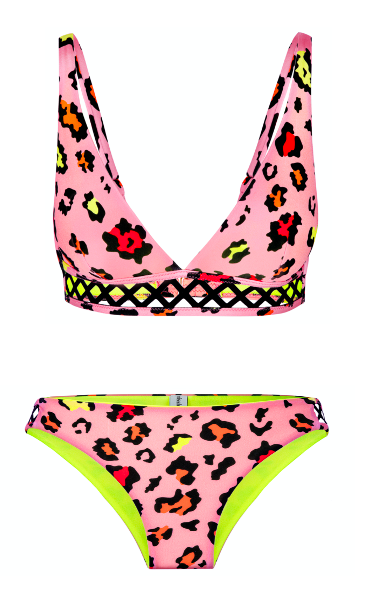                             Ines Bikini, Pink Leopard