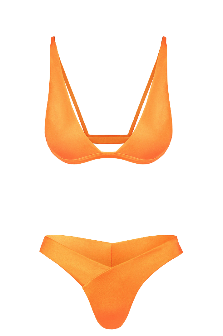                Bea two-piece swimsuit, orange