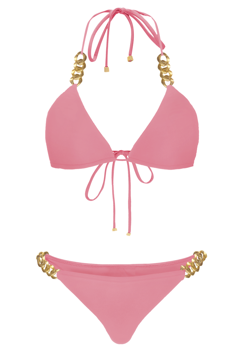                               Lena two-piece swimsuit, lipstick pink