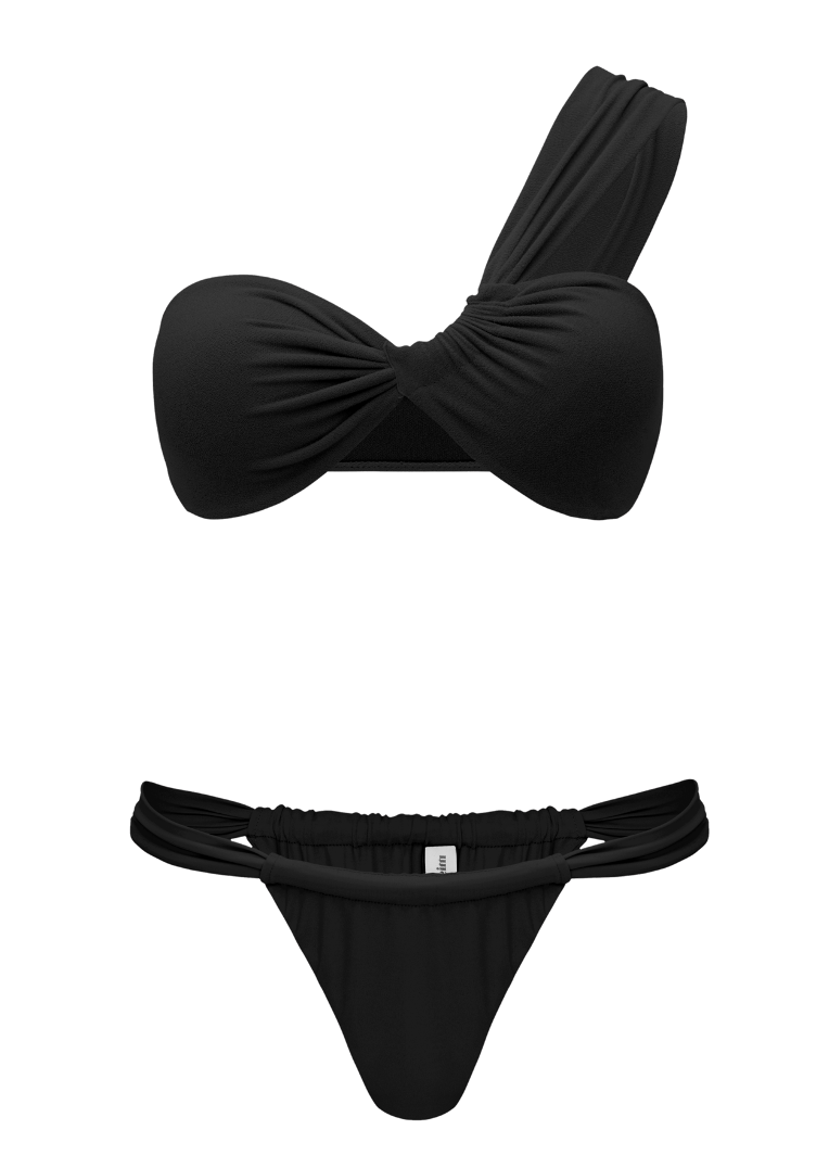                    Kiki two-piece swimsuit, black