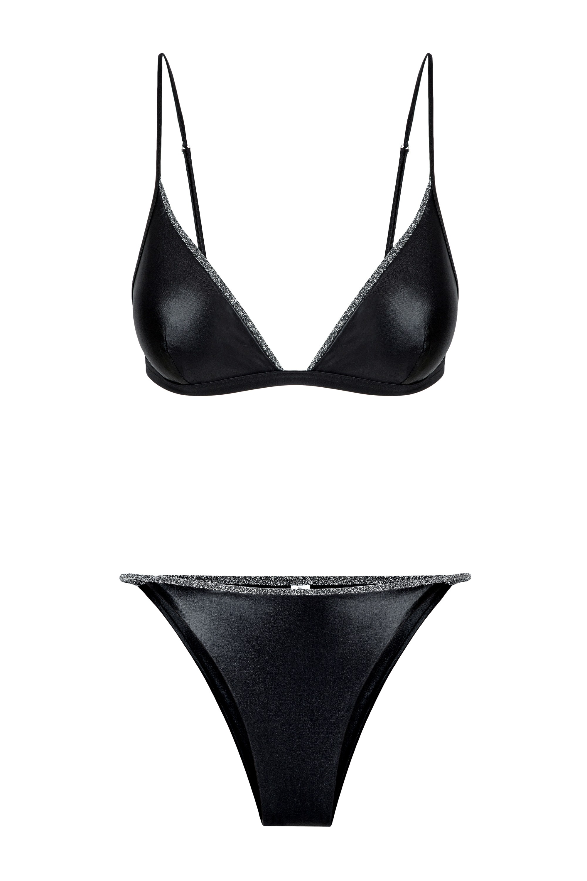    Vera two-piece swimsuit, black/silver