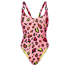                             Billie Swimsuit, Pink Leopard
