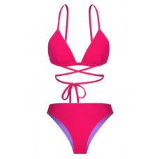                                 Carla two-piece swimsuit, pink