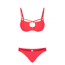              Chris two-piece swimsuit, red
