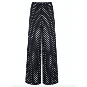          Alina beach trousers, black/white polka dot