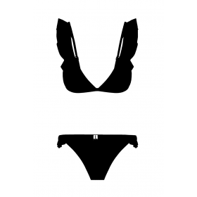                           Arielle two-piece swimsuit, black
