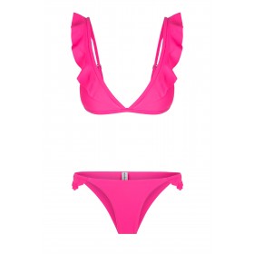        Arielle two-piece swimsuit, neon pink